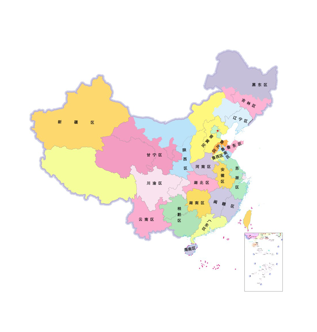 中国地图